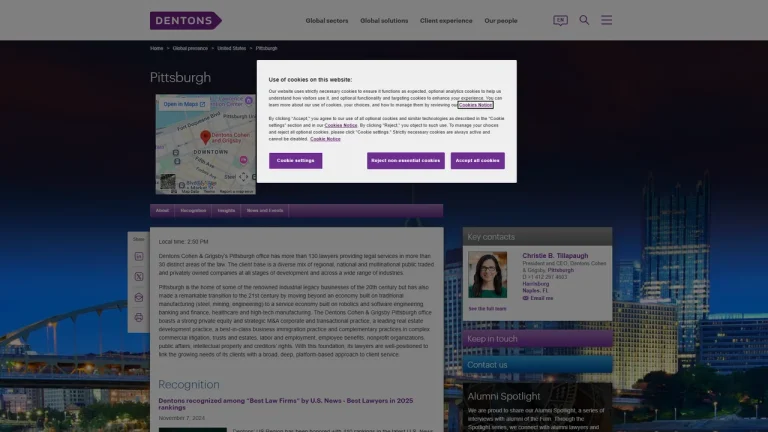 Dentons Cohen & Grigsby - Pittsburgh, PA - Attorney in Pittsburgh