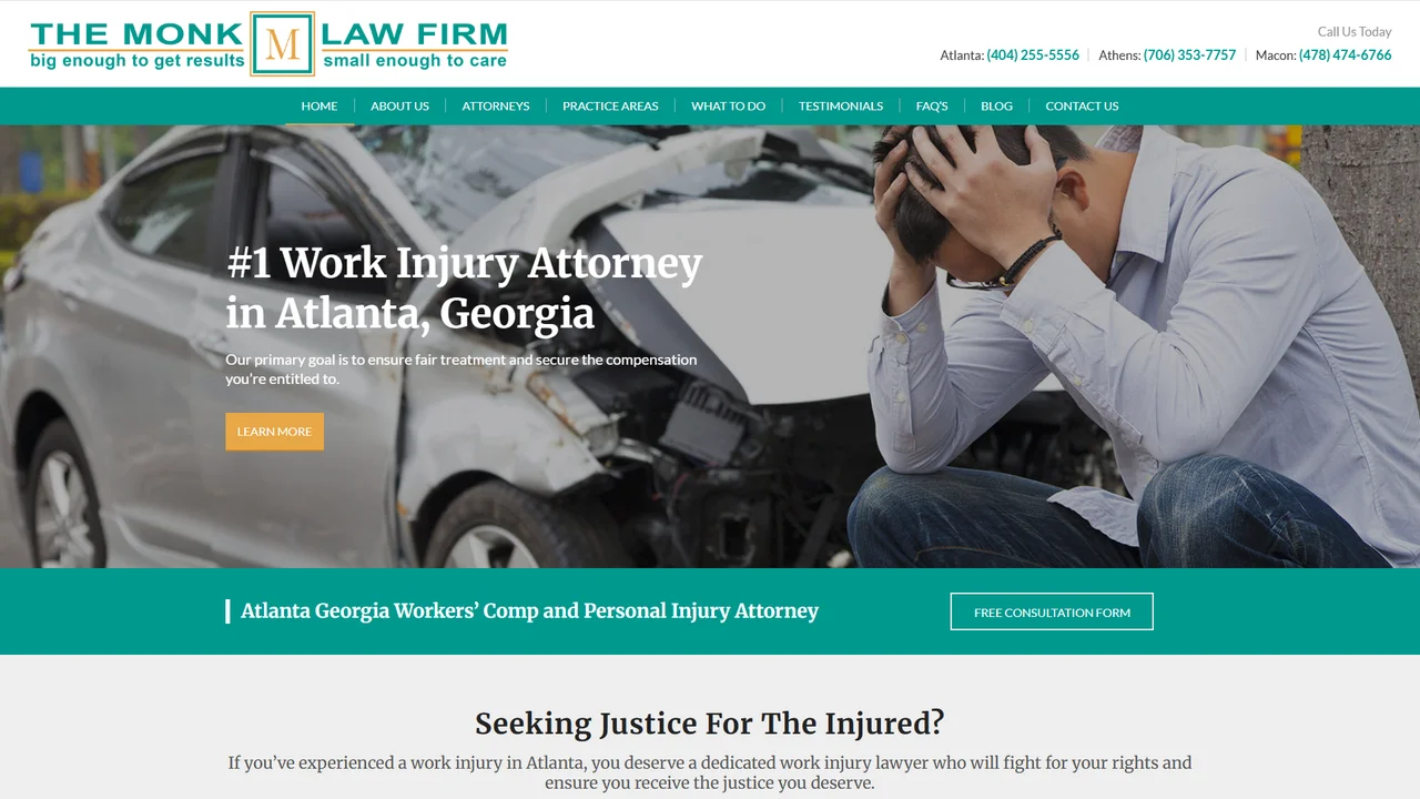 The Monk Law Firm, P.C. - Atlanta, GA office in Atlanta, Georgia