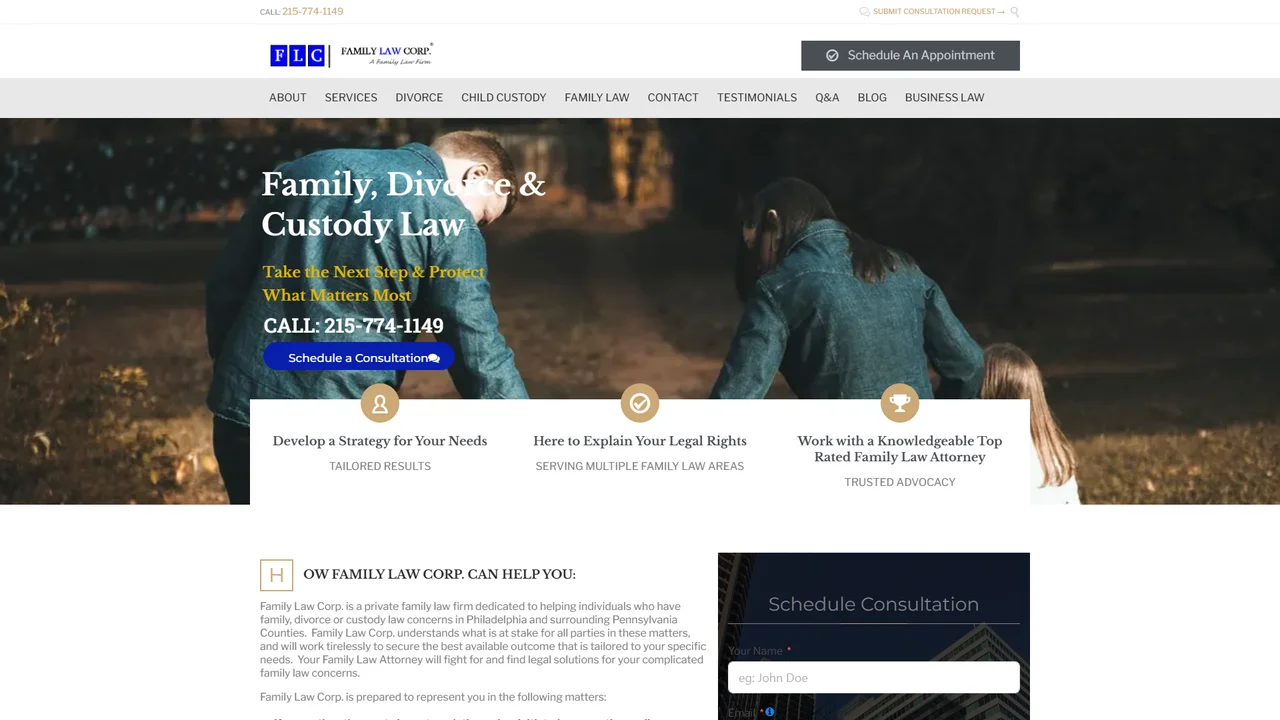 Family Law Corp. - Philadelphia, PA office in Philadelphia, Pennsylvania