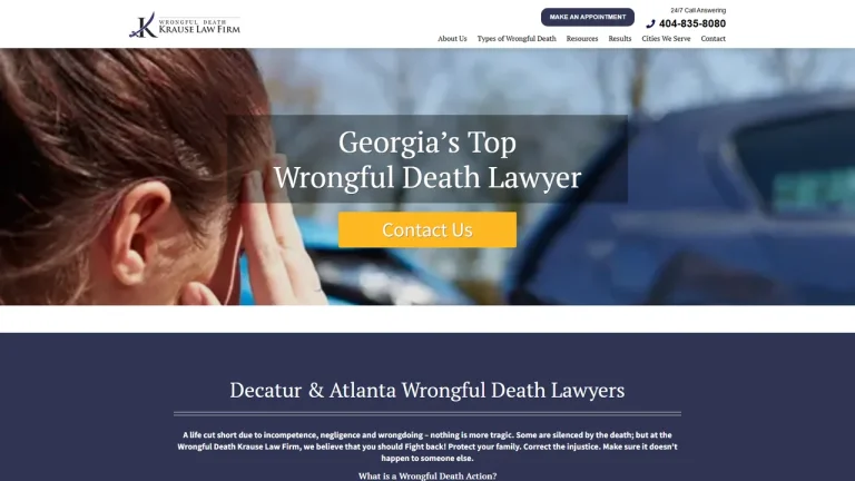 Wrongful Death Krause Law Firm - Atlanta, GA - Attorney in Atlanta