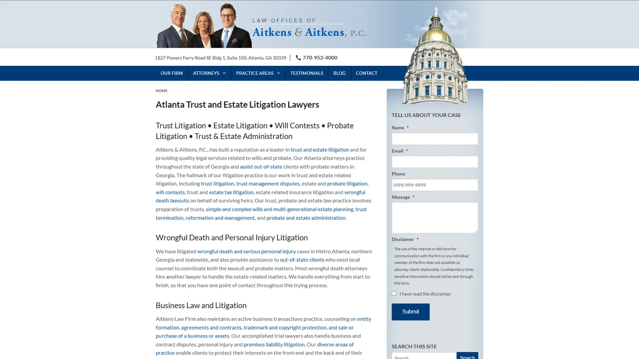 Aitkens and Aitkens, P.C. - Atlanta, GA office in Atlanta, Georgia