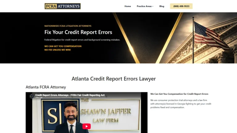 Atlanta FCRA Credit Reporting Error Attorneys - Atlanta, GA - Attorney in Atlanta