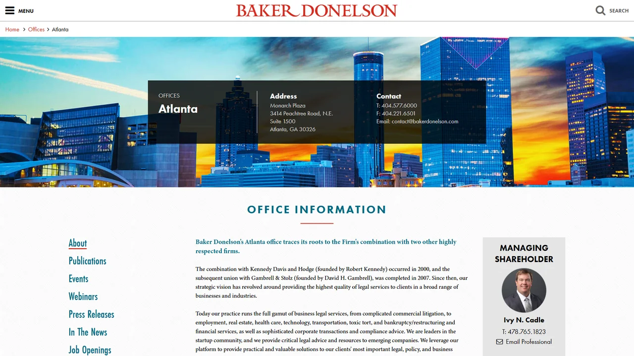 Baker Donelson - Atlanta, GA office in Atlanta, Georgia