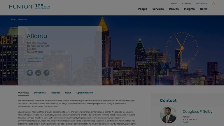Hunton Andrews Kurth LLP - Atlanta, GA - Attorney in Atlanta