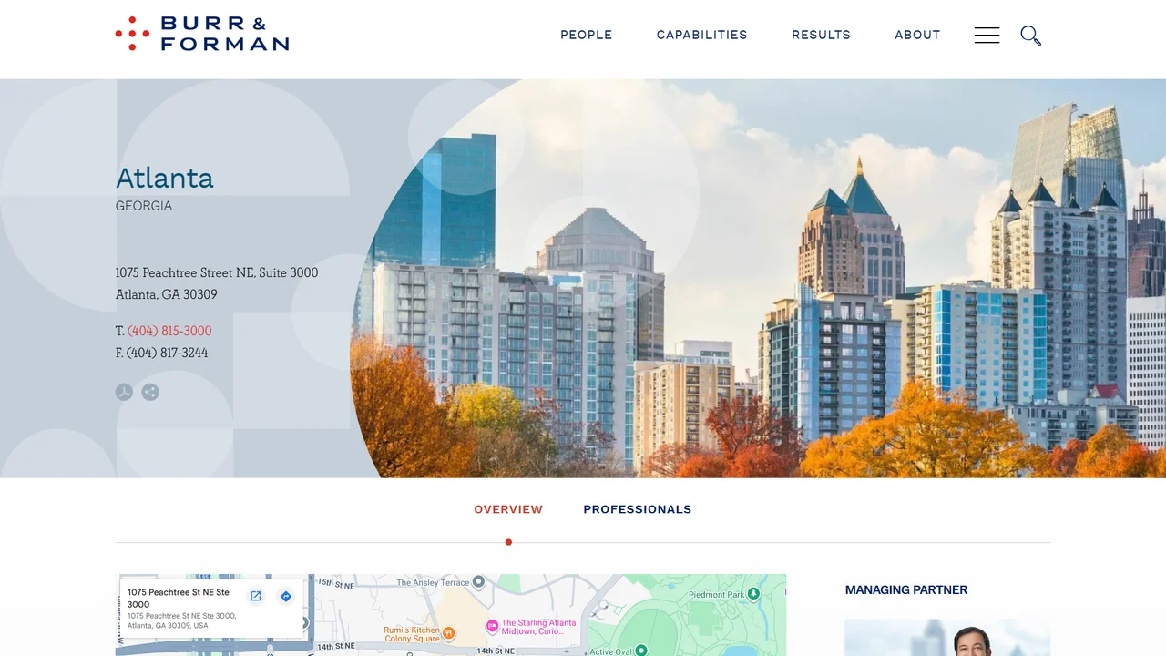 Burr and Forman LLP - Atlanta, GA office in Atlanta, Georgia