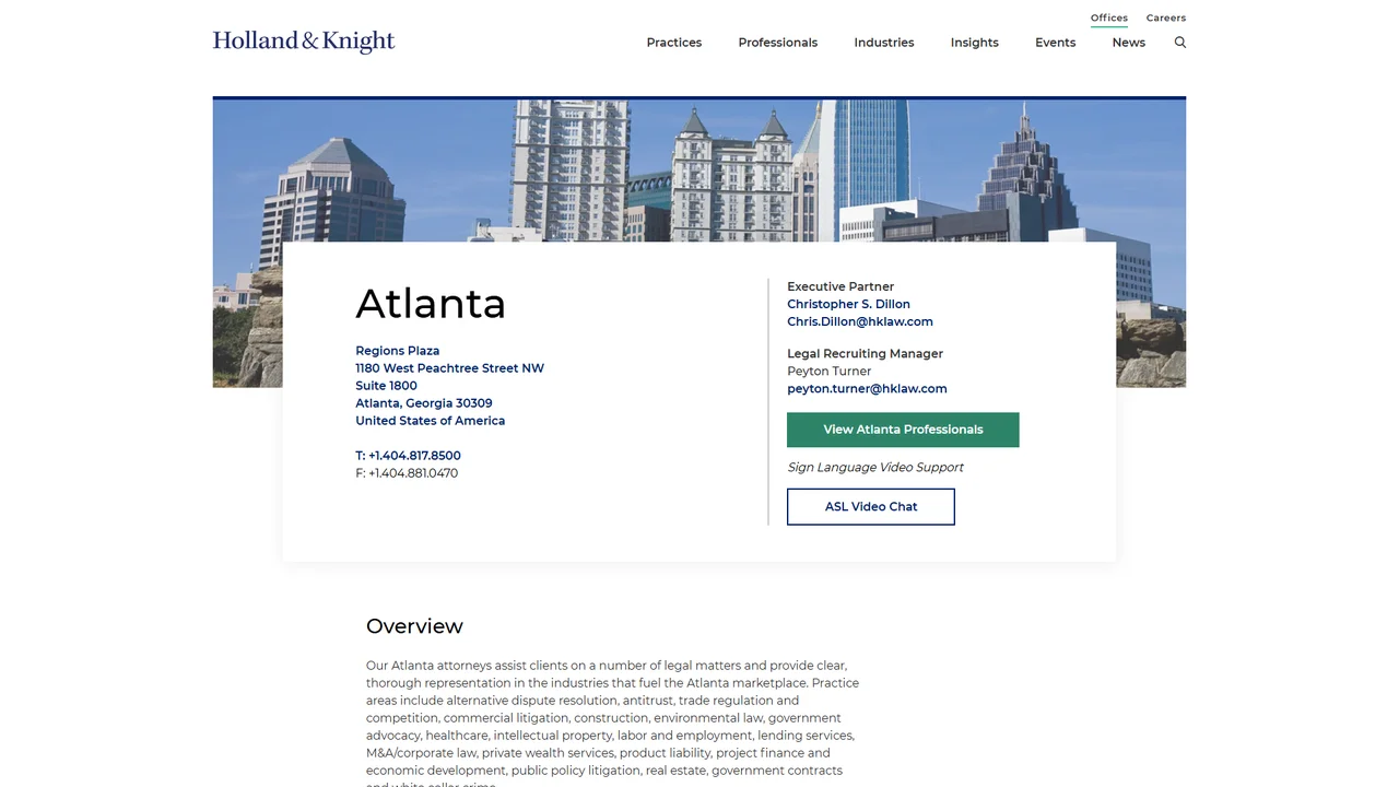 Holland & Knight LLP - Atlanta, GA office in Atlanta, Georgia