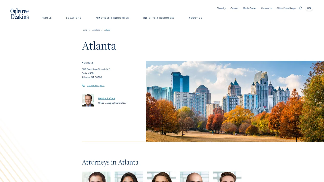 Ogletree Deakins - Atlanta, GA office in Atlanta, Georgia