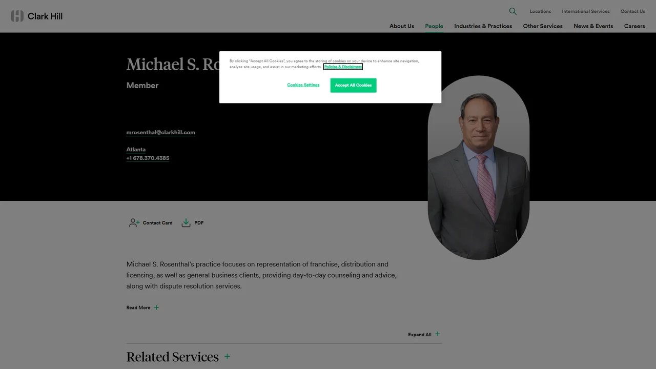 Michael S. Rosenthal and A. Binford Minter (at Clark Hill PLC) - Atlanta, GA office in Atlanta, Georgia