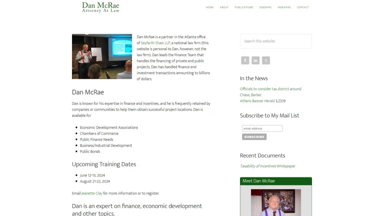 Dan McRae - Atlanta, GA - Attorney in Atlanta