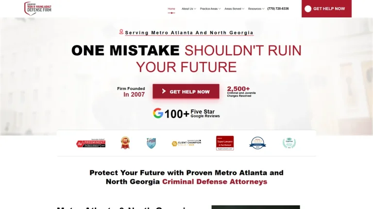 Ghanouni Teen & Young Adult Defense Firm - Atlanta, GA - Attorney in Atlanta