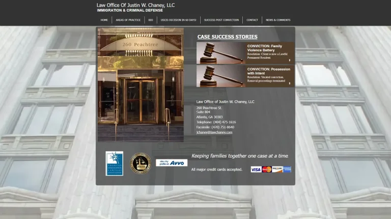 Law Office Of Justin W. Chaney, LLC - Atlanta, GA - Attorney in Atlanta