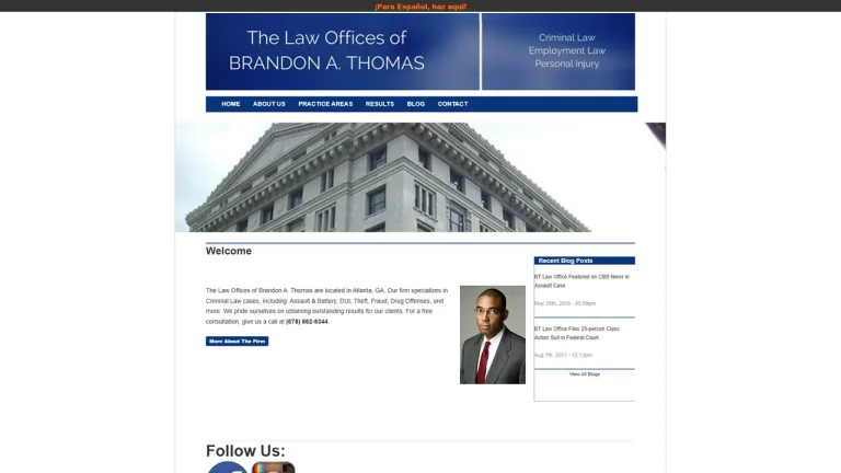 The Law Offices of Brandon A. Thomas - Atlanta, GA - Attorney in Atlanta