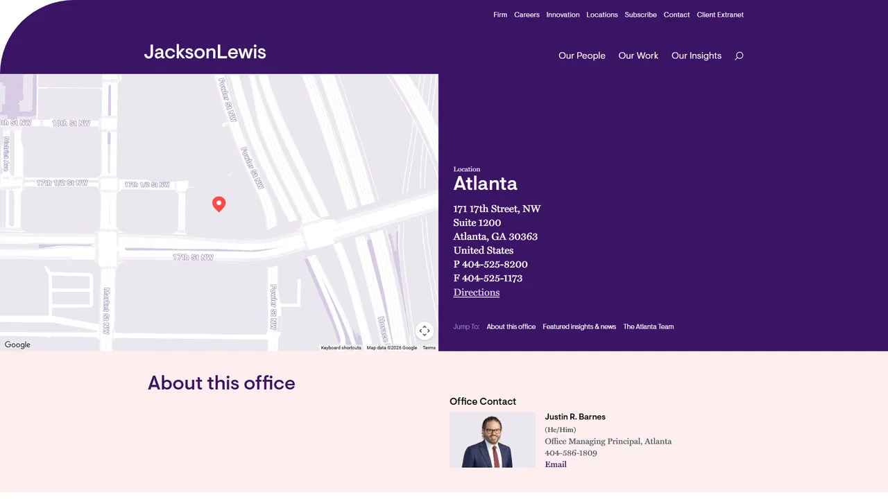 Jackson Lewis P.C. - Atlanta, GA office in Atlanta, Georgia