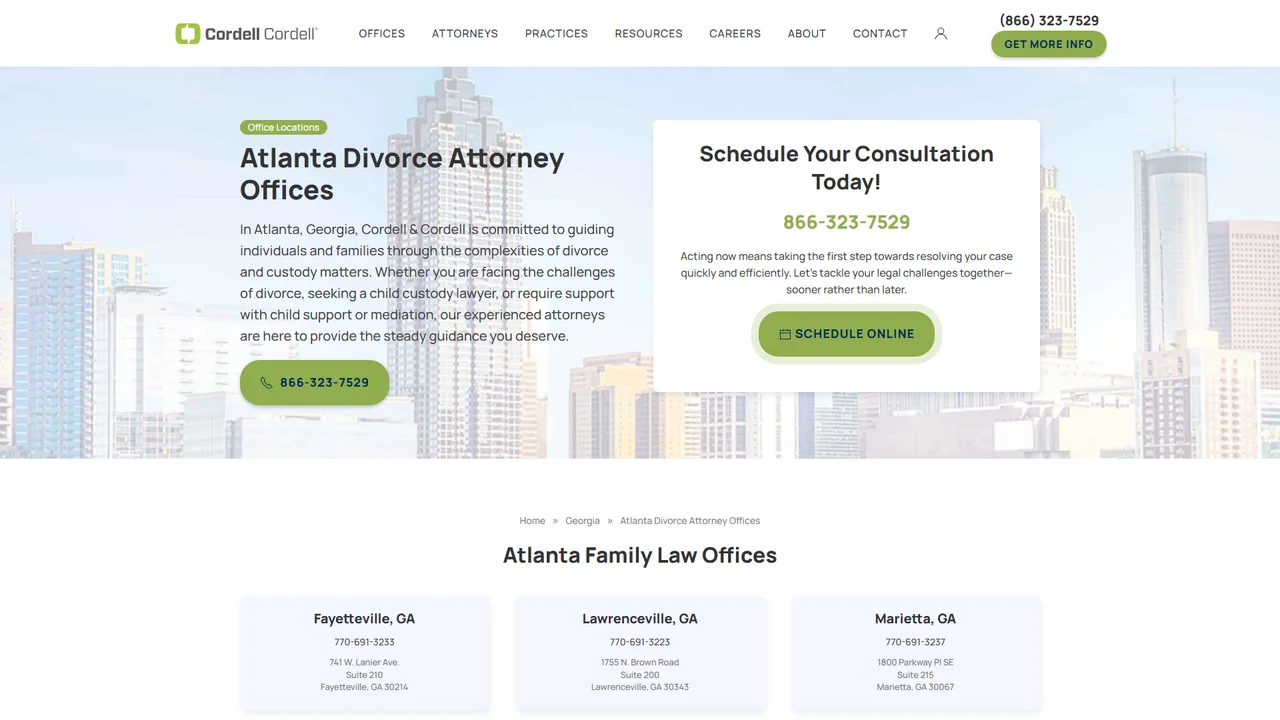 Cordell and Cordell - Sandy Springs, GA office in Atlanta, Georgia
