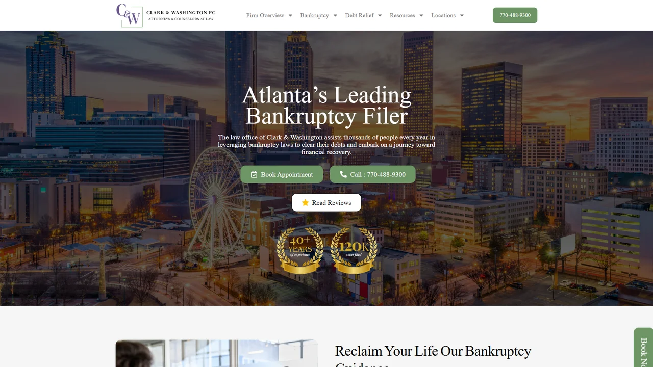 Clark & Washington Attorneys and Counselors at Law - Atlanta, GA office in Atlanta, Georgia
