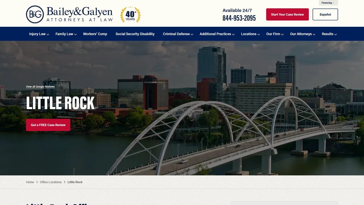 Bailey & Galyen Attorneys at Law - Little Rock, AR office in Little Rock, Arkansas