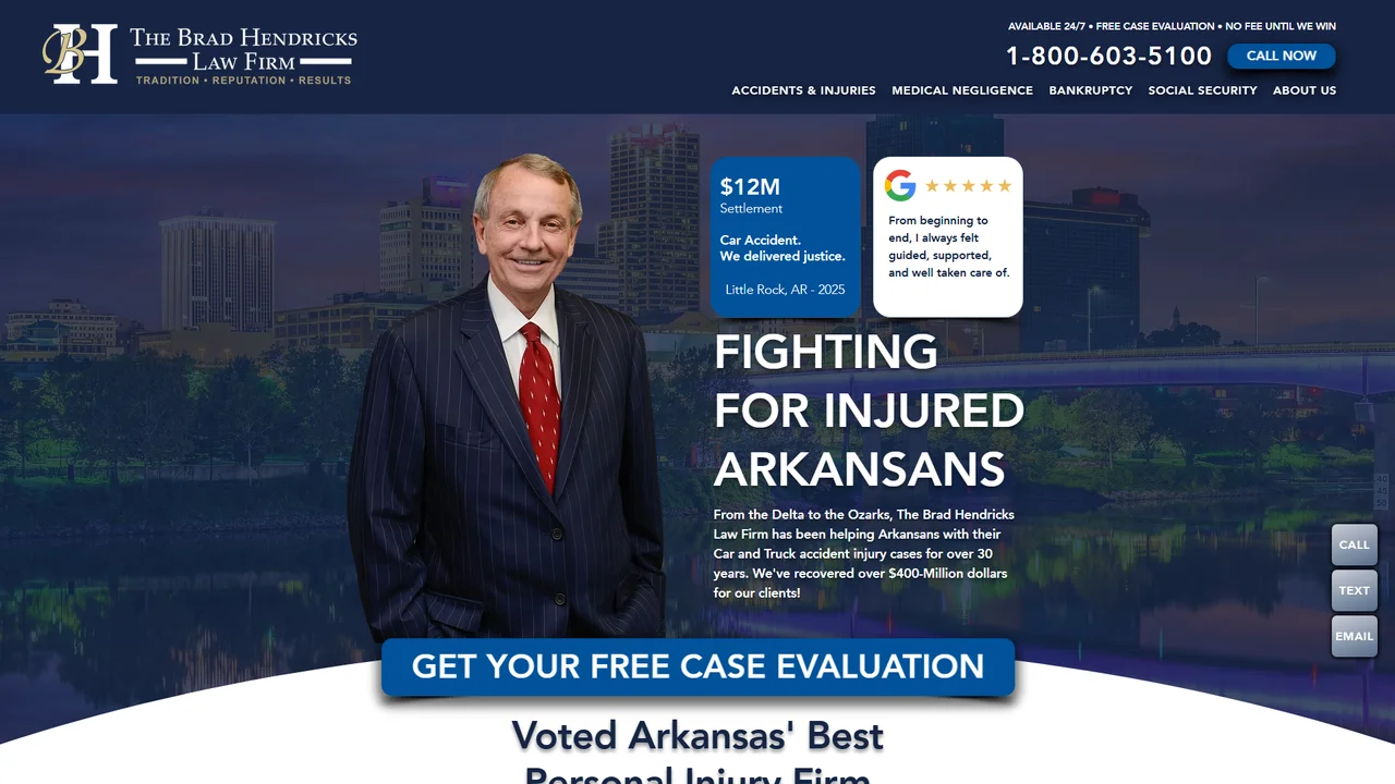 The Brad Hendricks Law Firm - Little Rock, AR office in Little Rock, Arkansas