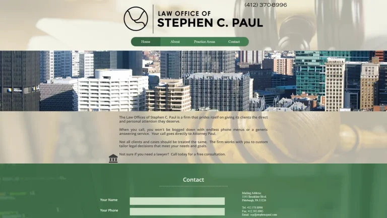 Law Office of Stephen C. Paul, LLC - Pittsburgh, PA - Attorney in Pittsburgh