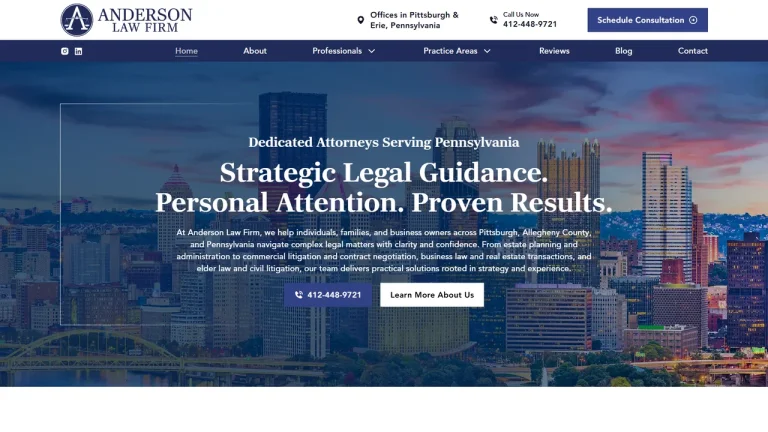 Anderson Law Firm - Pittsburgh, PA - Attorney in Pittsburgh