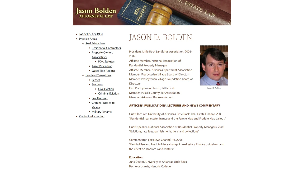 Jason D. Bolden, Attorney at Law - Little Rock, AR office in Little Rock, Arkansas