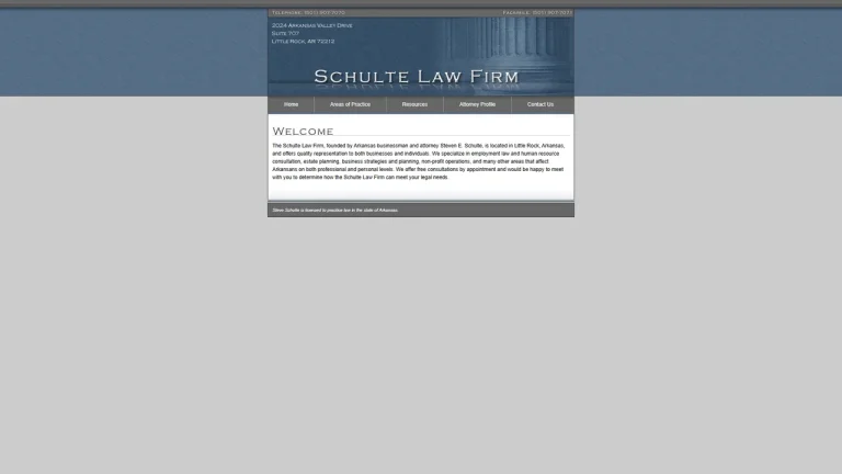 Schulte Law Firm - Little Rock, AR - Attorney in Little Rock