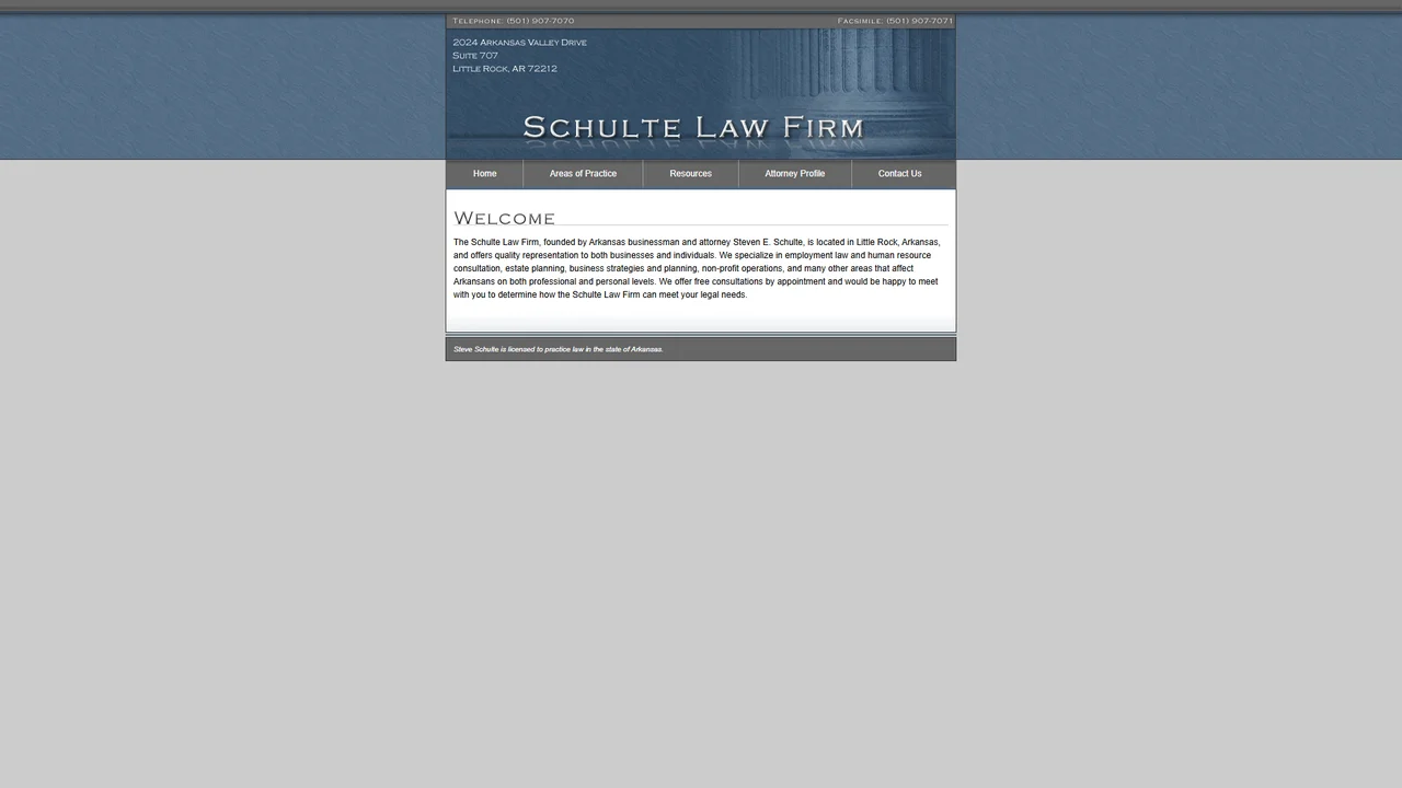 Schulte Law Firm - Little Rock, AR office in Little Rock, Arkansas