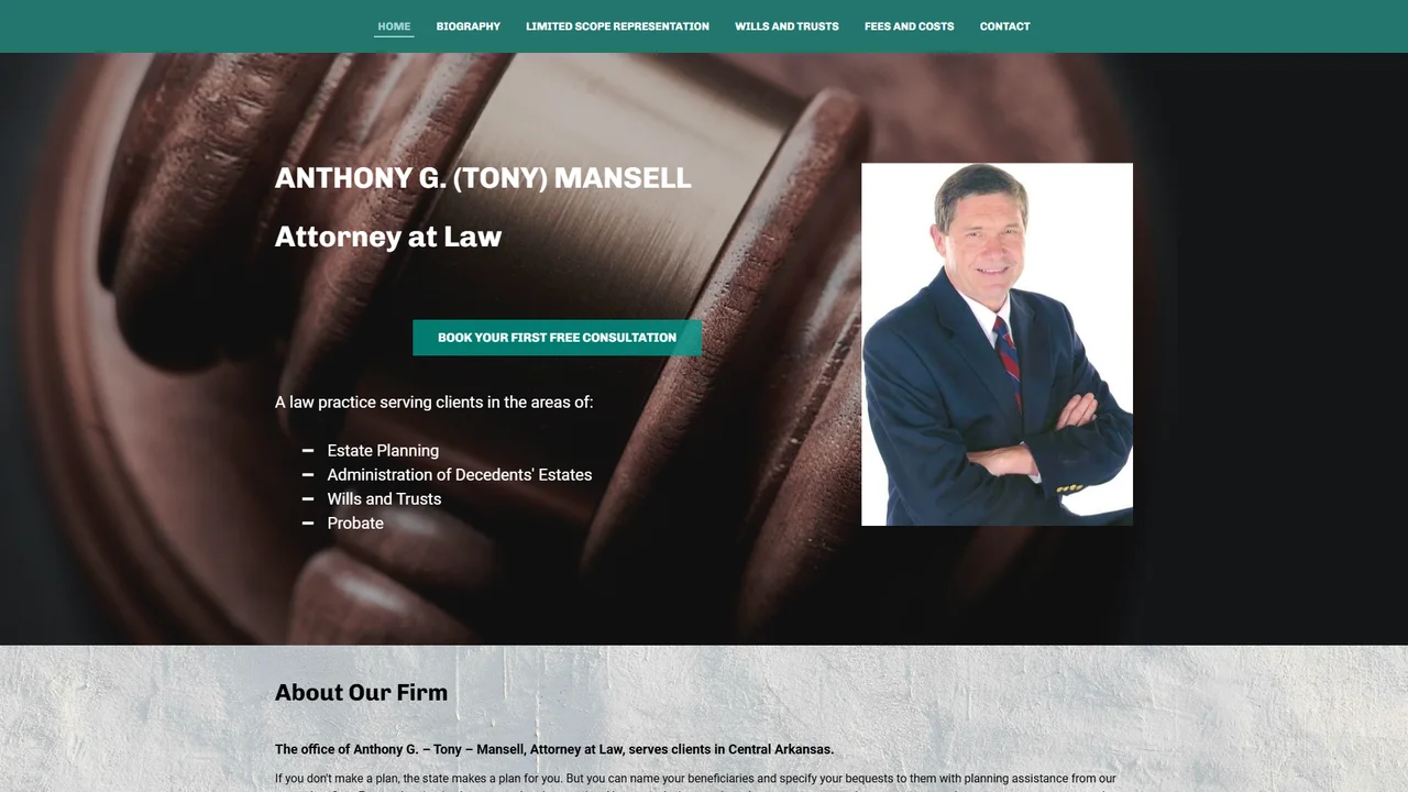 Anthony G. Mansell Attorney At Law - Little Rock, AR office in Little Rock, Arkansas