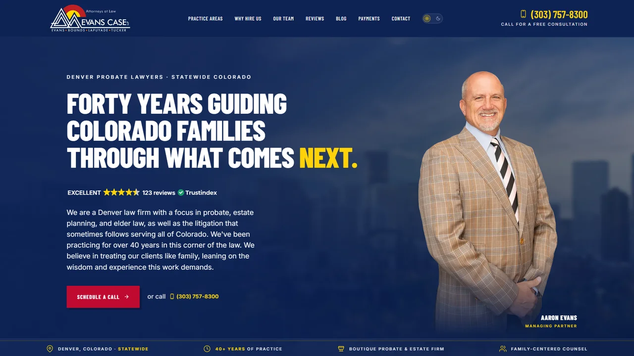 Evans Case Probate Lawyer Denver - Denver, CO office in Denver, Colorado