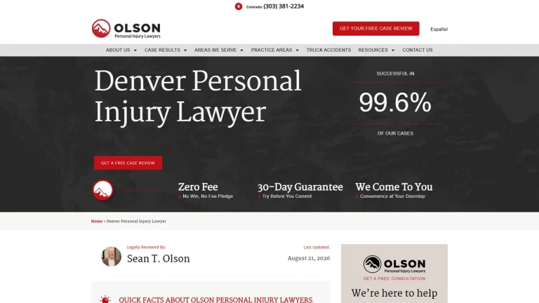 Olson Personal Injury Lawyers - Denver, CO - Attorney in Denver