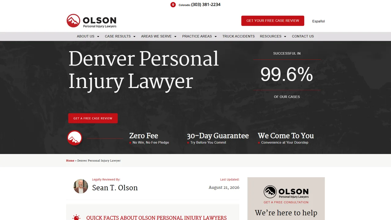 Olson Personal Injury Lawyers - Denver, CO office in Denver, Colorado