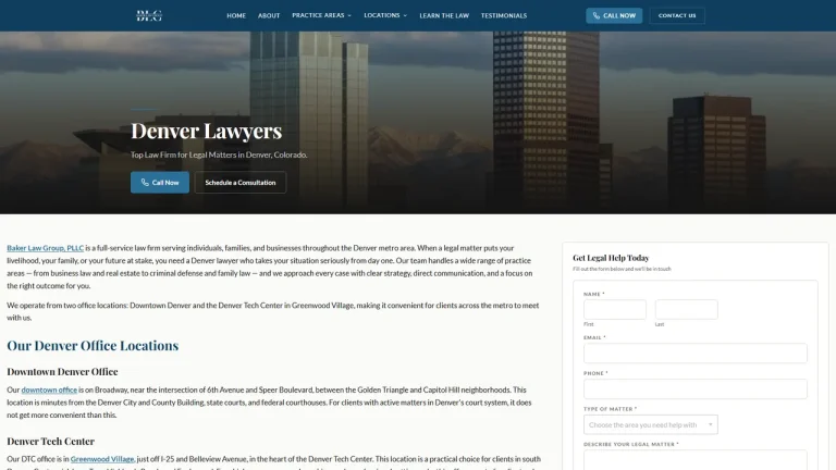 Baker Law Group, PLLC - Denver, CO - Attorney in Denver