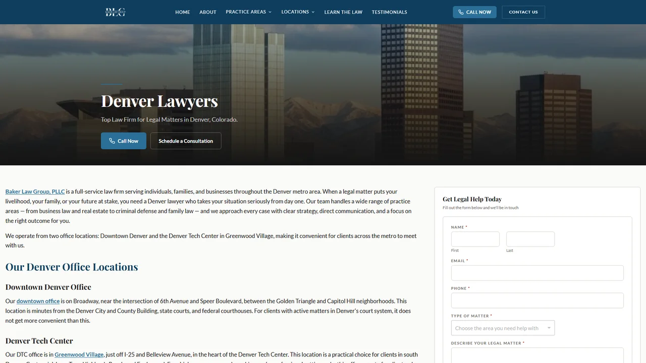Baker Law Group, PLLC - Denver, CO office in Denver, Colorado