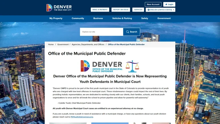 Colorado Municipal Public Defender's Office Denver - Denver, CO - Attorney in Denver