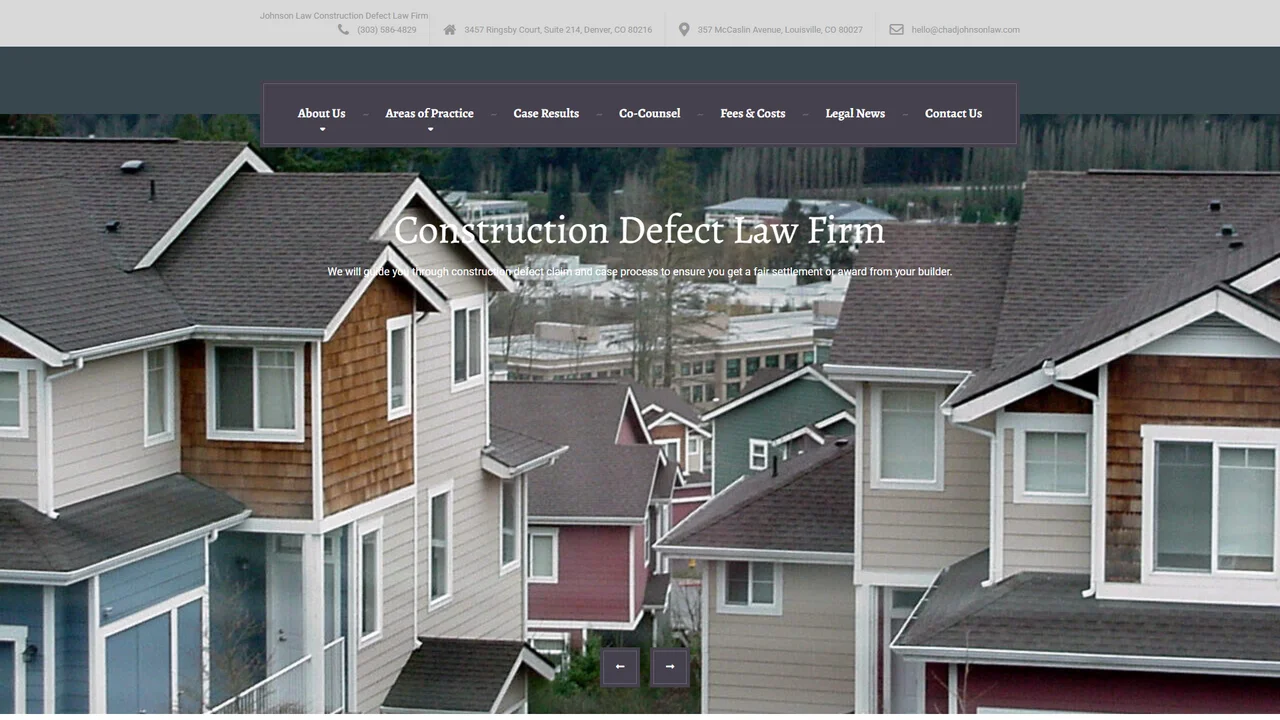 Johnson Law - The Law Firm of Chad W. Johnson, LLC - Denver, CO office in Denver, Colorado