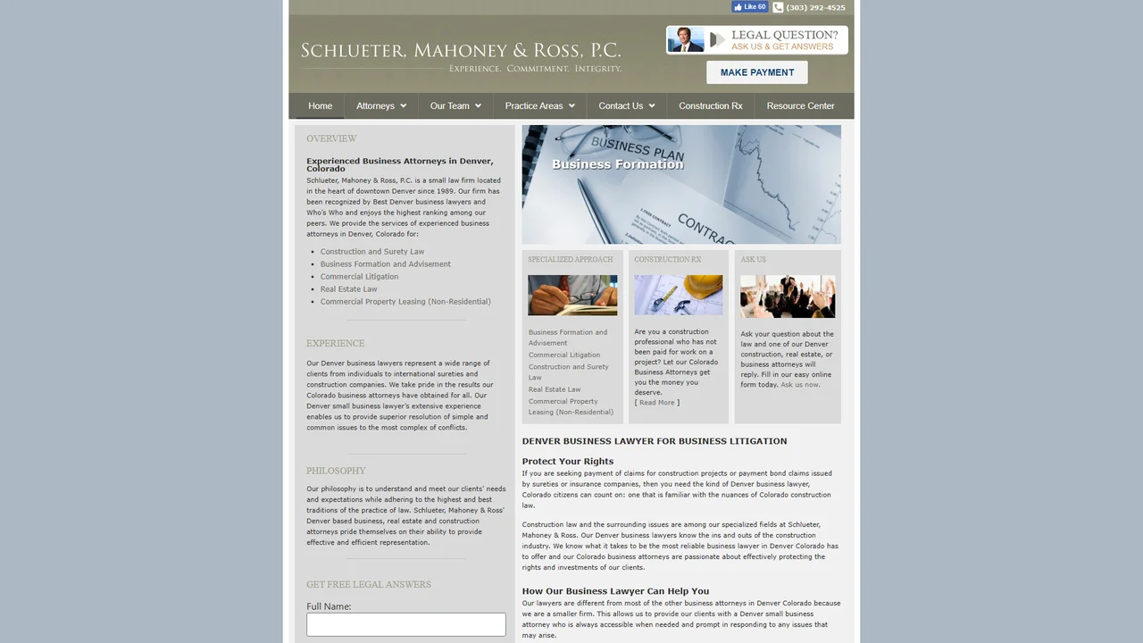 Schlueter, Mahoney & Ross, P.C - Denver, CO office in Denver, Colorado