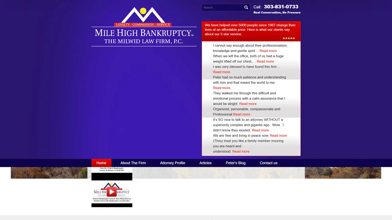 Mile High Bankruptcy - The Milwid Law Firm - Denver, CO office in Denver, Colorado
