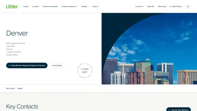 Littler Mendelson P.C. - Denver, CO - Attorney in Denver