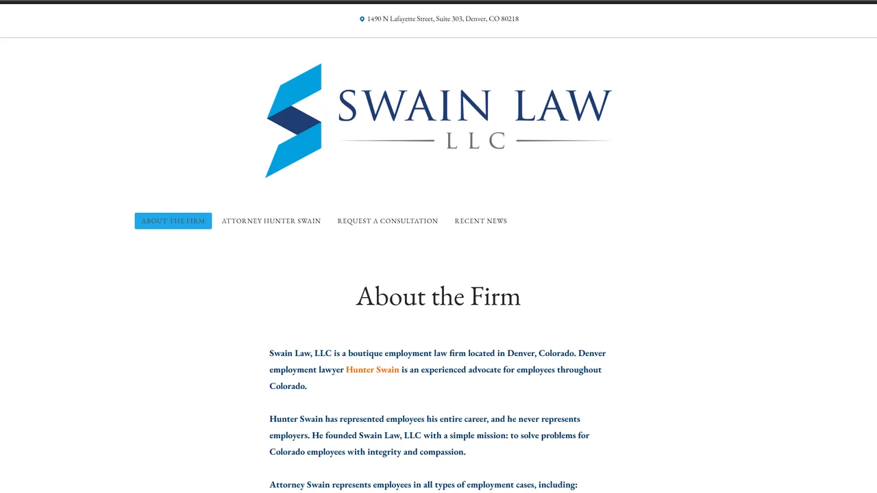 Swain Law, LLC - Denver, CO office in Denver, Colorado