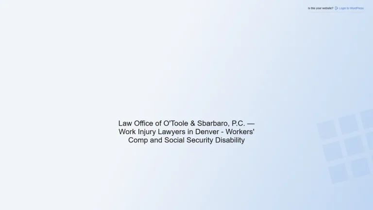 Law Office of O'Toole & Sbarbaro, PC - Denver, CO - Attorney in Denver