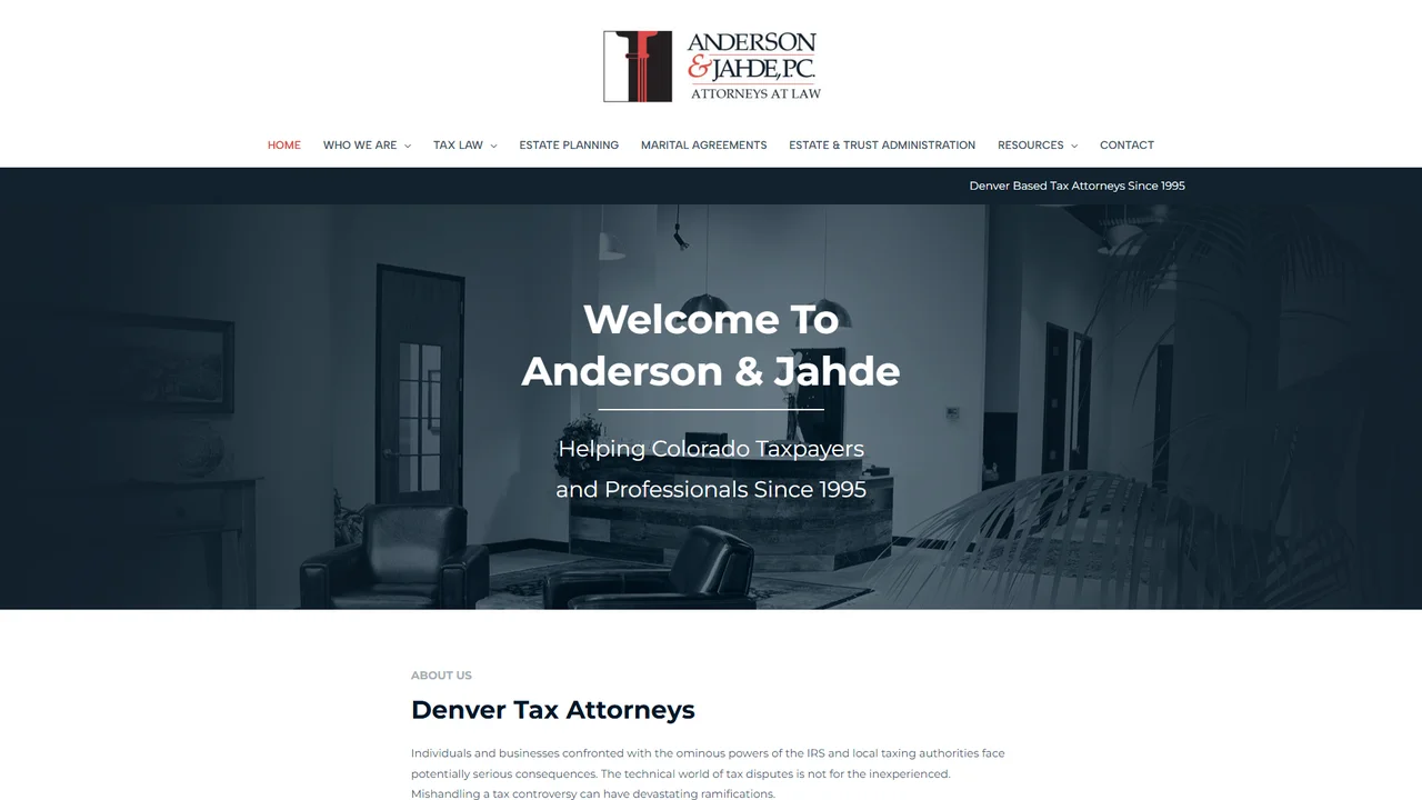 Anderson & Jahde, P.C. - Denver, CO office in Denver, Colorado