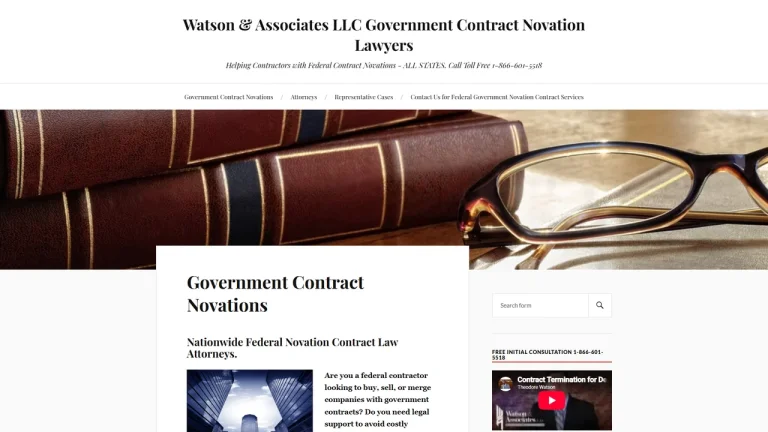Watson and Associates LLC Government Contract Novation Lawyers - Denver, CO - Attorney in Denver