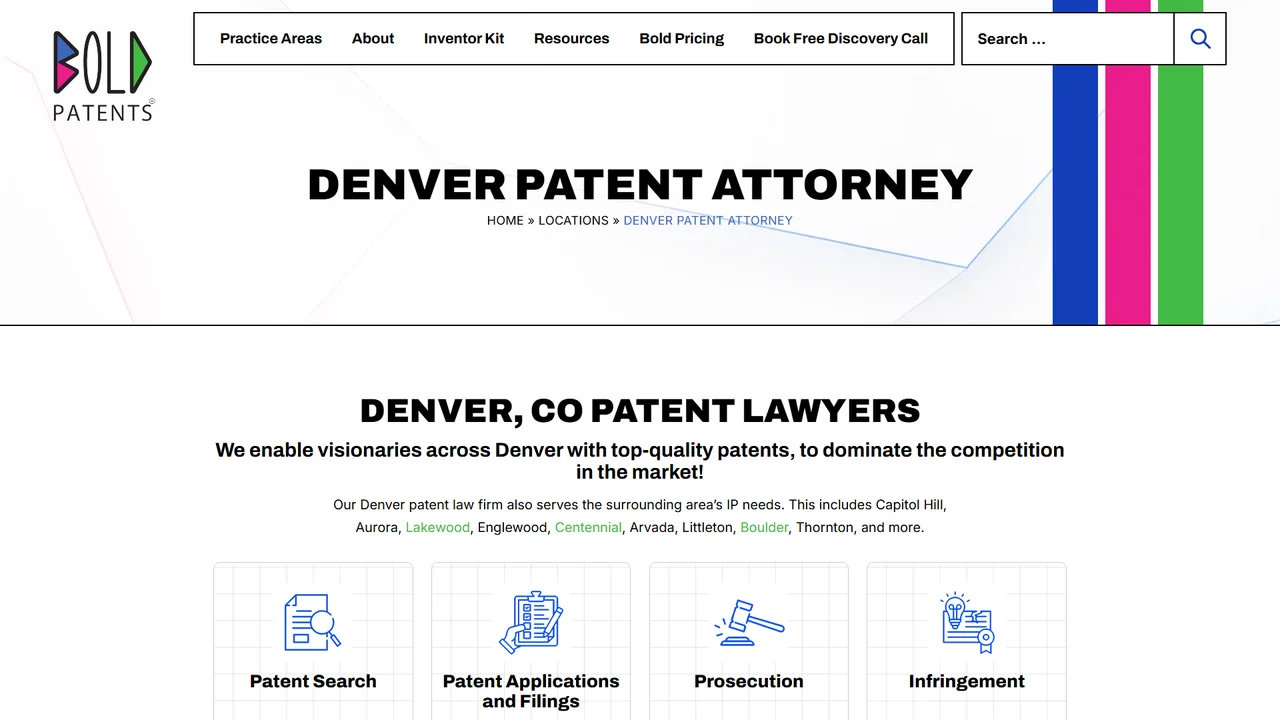 Bold Patents Law Firm - Denver, CO office in Denver, Colorado