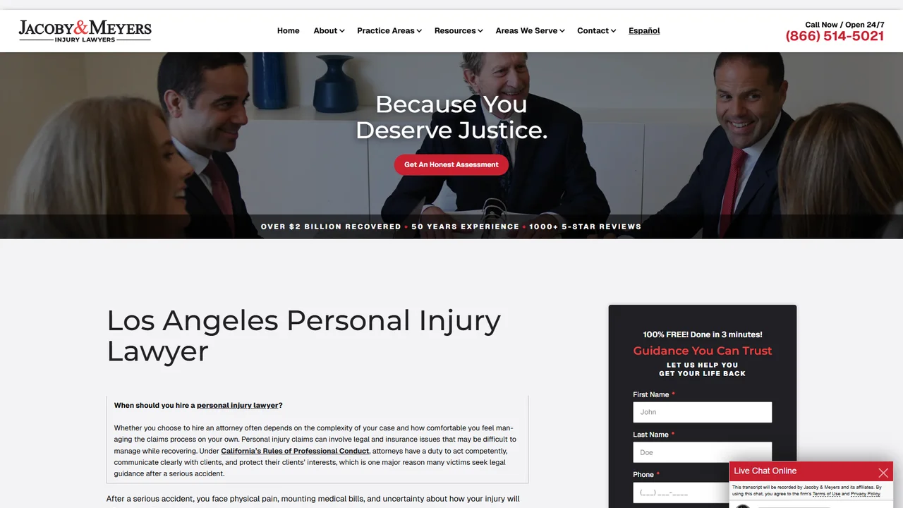 Jacoby & Meyers Accident & Injury Lawyers - Los Angeles, CA office in Los Angeles, California