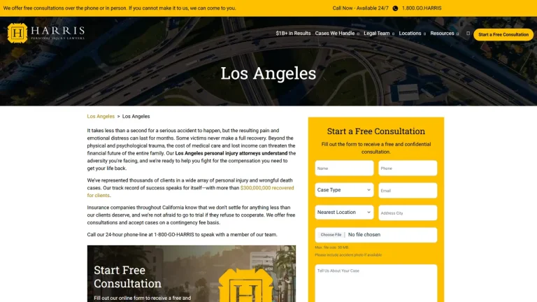 Harris Personal Injury Lawyers, Inc. - Los Angeles, CA - Attorney in Los Angeles