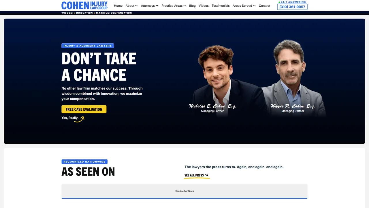 Cohen Injury Law Group - Los Angeles, CA office in Los Angeles, California