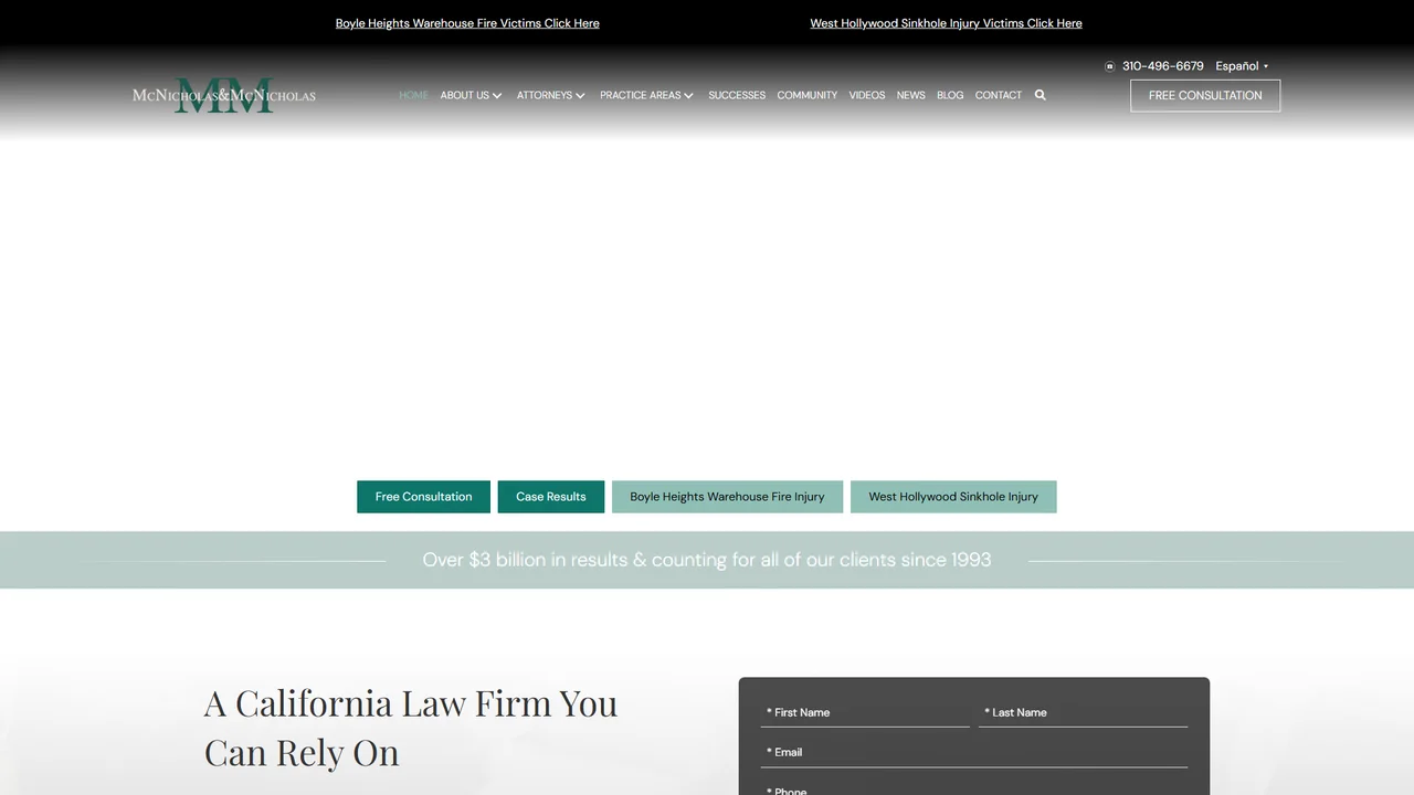 McNicholas & McNicholas, LLP - Los Angeles, CA office in Los Angeles, California
