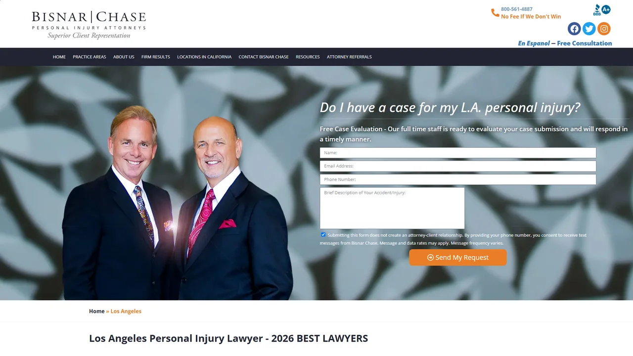 Bisnar Chase Personal Injury Attorneys, LLP - Los Angeles, CA office in Los Angeles, California