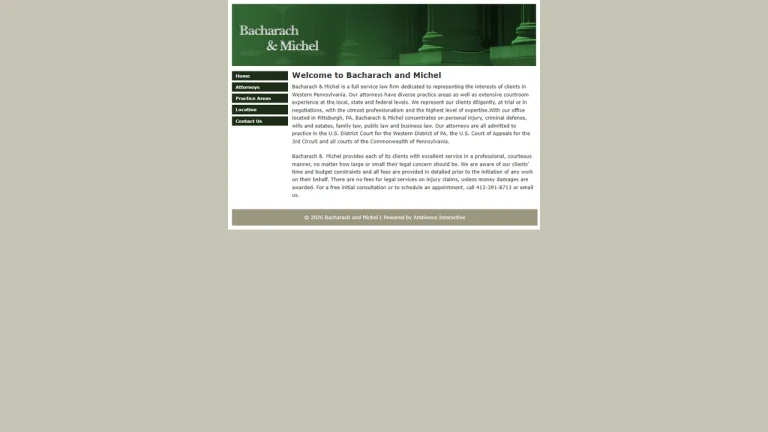 Bacharach & Michel - Pittsburgh, PA - Attorney in Pittsburgh