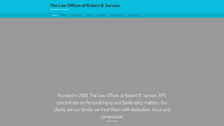 The Law Offices of Robert B. Sarvian APC - Los Angeles, CA - Attorney in Los Angeles