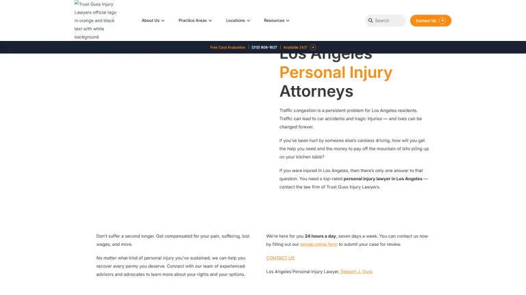 Trust Guss Injury Lawyers - Los Angeles, CA - Attorney in Los Angeles